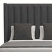Nativa Interiors - Aylet Vertical Channel Tufted Upholstered Medium Grey Queen Bed - BED-AYLET-VC-MID-QN-PF-GREY - GreatFurnitureDeal