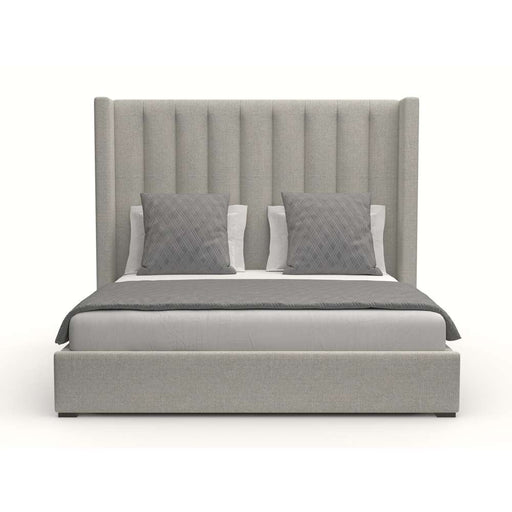 Nativa Interiors - Aylet Vertical Channel Tufted Upholstered Medium Grey Queen Bed - BED-AYLET-VC-MID-QN-PF-GREY - GreatFurnitureDeal