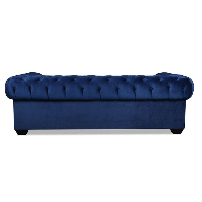 Nativa Interiors - Cornell Chesterfield Tufted Sofa Deep Plush 90" in Blue - SOF-CORNELL-90-DP-MF-BLUE