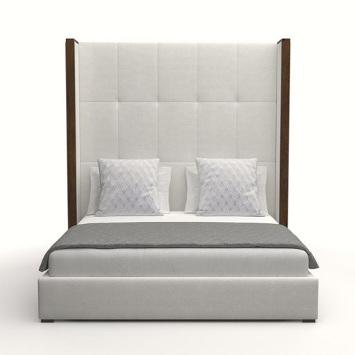 Nativa Interiors - Irenne Box Tufted Upholstered High Height California King Off White Bed - BED-IRENNE-BOX-HI-CA-PF-WHITE - GreatFurnitureDeal