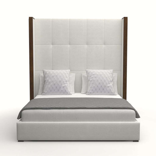 Nativa Interiors - Irenne Box Tufted Upholstered High Queen Off White Bed - BED-IRENNE-BOX-HI-QN-PF-WHITE - GreatFurnitureDeal