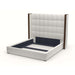 Nativa Interiors - Irenne Box Tufted Upholstered Medium Queen Grey Bed - BED-IRENNE-BOX-MID-QN-PF-GREY - GreatFurnitureDeal