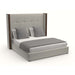 Nativa Interiors - Irenne Button Tufted Upholstered Medium California King Grey Bed - BED-IRENNE-BTN-MID-CA-PF-GREY - GreatFurnitureDeal