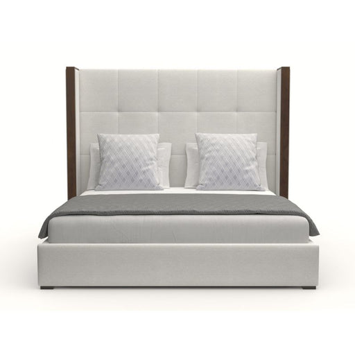 Nativa Interiors - Irenne Button Tufted Upholstered Medium California King Off White Bed - BED-IRENNE-BTN-MID-CA-PF-WHITE - GreatFurnitureDeal