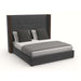 Nativa Interiors - Irenne Button Tufted Upholstered Medium Queen Grey Bed - BED-IRENNE-BTN-MID-QN-PF-GREY - GreatFurnitureDeal