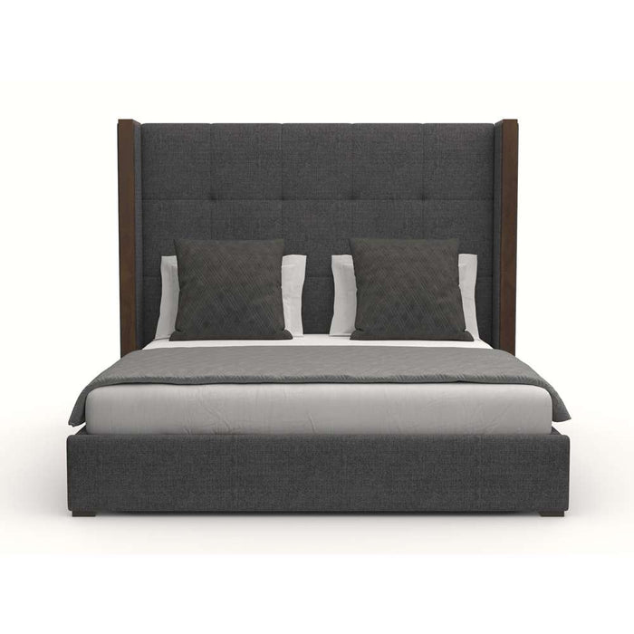 Nativa Interiors - Irenne Button Tufted Upholstered Medium Queen Grey Bed - BED-IRENNE-BTN-MID-QN-PF-GREY - GreatFurnitureDeal