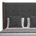Nativa Interiors - Irenne Button Tufted Upholstered Medium Queen Grey Bed - BED-IRENNE-BTN-MID-QN-PF-GREY - GreatFurnitureDeal