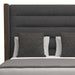 Nativa Interiors - Irenne Horizontal Channel Tufted Upholstered Medium King Grey Bed - BED-IRENNE-HC-MID-KN-PF-GREY - GreatFurnitureDeal