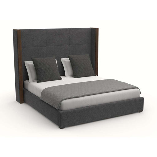 Nativa Interiors - Irenne Simple Tufted Upholstered Medium Queen Grey Bed - BED-IRENNE-ST-MID-QN-PF-GREY - GreatFurnitureDeal