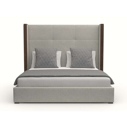 Nativa Interiors - Irenne Simple Tufted Upholstered Medium Queen Grey Bed - BED-IRENNE-ST-MID-QN-PF-GREY - GreatFurnitureDeal