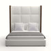 Nativa Interiors - Irenne Square Tufted Upholstered High King Off White Bed - BED-IRENNE-SQ-HI-KN-PF-WHITE - GreatFurnitureDeal