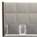 Nativa Interiors - Irenne Square Tufted Upholstered High Queen Charcoal Bed - BED-IRENNE-SQ-HI-QN-PF-CHARCOAL - GreatFurnitureDeal
