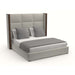 Nativa Interiors - Irenne Square Tufted Upholstered Medium California King Grey Bed - BED-IRENNE-SQ-MID-CA-PF-GREY - GreatFurnitureDeal