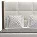 Nativa Interiors - Irenne Square Tufted Upholstered Medium Queen Off White Bed - BED-IRENNE-SQ-MID-QN-PF-WHITE - GreatFurnitureDeal