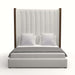 Nativa Interiors -  Irenne Vertical Channel Tufted Upholstered High Queen Grey Bed - BED-IRENNE-VC-HI-QN-PF-GREY - GreatFurnitureDeal