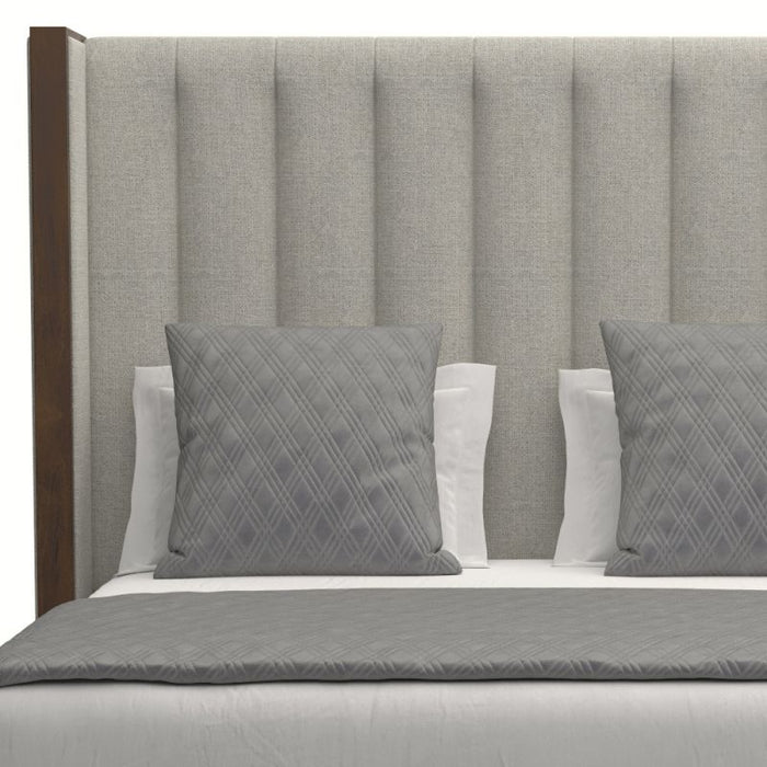 Nativa Interiors - Irenne Vertical Channel Tufted Upholstered Medium California King Off White Bed - BED-IRENNE-VC-MID-CA-PF-WHITE - GreatFurnitureDeal