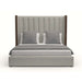 Nativa Interiors - Irenne Vertical Channel Tufted Upholstered Medium King Grey Bed - BED-IRENNE-VC-MID-KN-PF-GREY - GreatFurnitureDeal