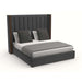 Nativa Interiors - Irenne Vertical Channel Tufted Upholstered Medium Queen Grey Bed - BED-IRENNE-VC-MID-QN-PF-GREY - GreatFurnitureDeal
