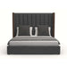 Nativa Interiors - Irenne Vertical Channel Tufted Upholstered Medium Queen Grey Bed - BED-IRENNE-VC-MID-QN-PF-GREY - GreatFurnitureDeal