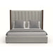 Nativa Interiors - Irenne Vertical Channel Tufted Upholstered Medium Queen Grey Bed - BED-IRENNE-VC-MID-QN-PF-GREY - GreatFurnitureDeal