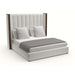 Nativa Interiors - Irenne Vertical Channel Tufted Upholstered Medium Queen Grey Bed - BED-IRENNE-VC-MID-QN-PF-GREY - GreatFurnitureDeal