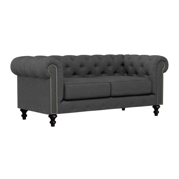 Nativa Interiors - London Tufted Sofa 72" in Red - SOF-LONDON-72-CL-MF-RED - GreatFurnitureDeal