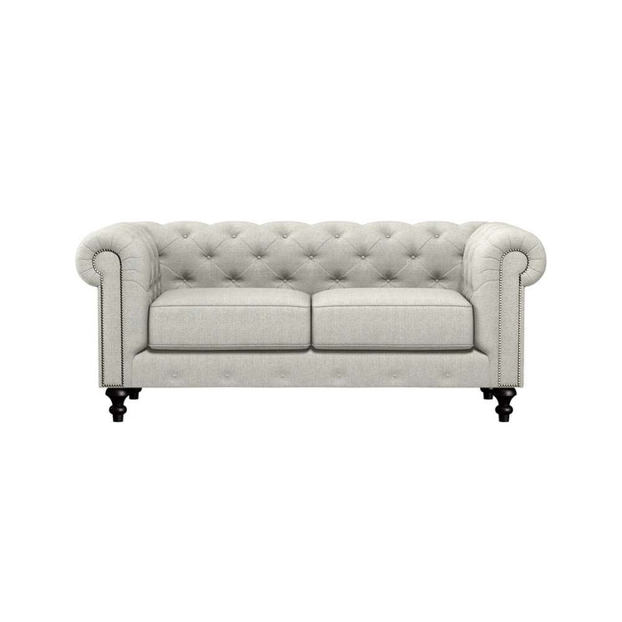 Nativa Interiors - London Tufted Sofa 72" in Charcoal - SOF-LONDON-72-CL-PF-CHARCOAL - GreatFurnitureDeal