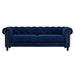 Nativa Interiors - London Tufted Sofa Deep Plush 90" in Blue - SOF-LONDON-90-DP-MF-BLUE - GreatFurnitureDeal