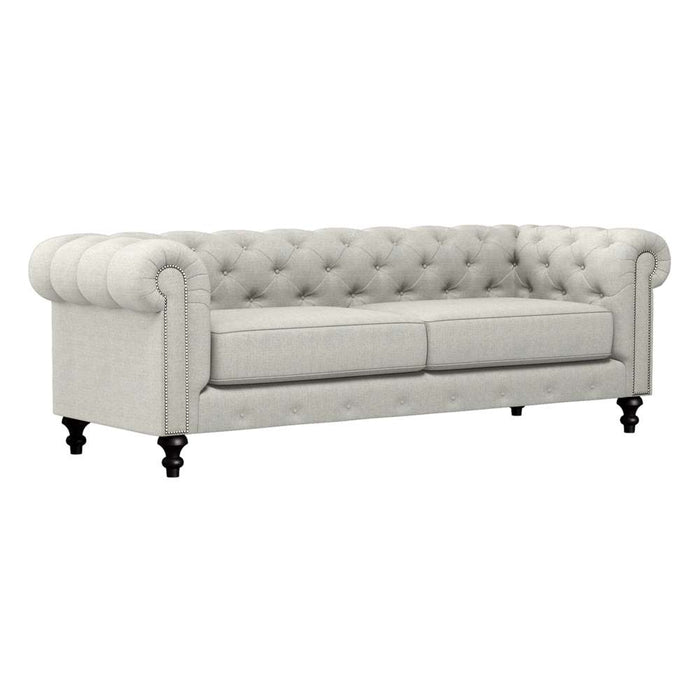 Nativa Interiors - London Tufted Sofa 90" in Charcoal - SOF-LONDON-90-CL-PF-CHARCOAL