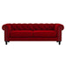 Nativa Interiors - London Tufted Sofa Deep Plush 90" in Red - SOF-LONDON-90-DP-MF-RED - GreatFurnitureDeal