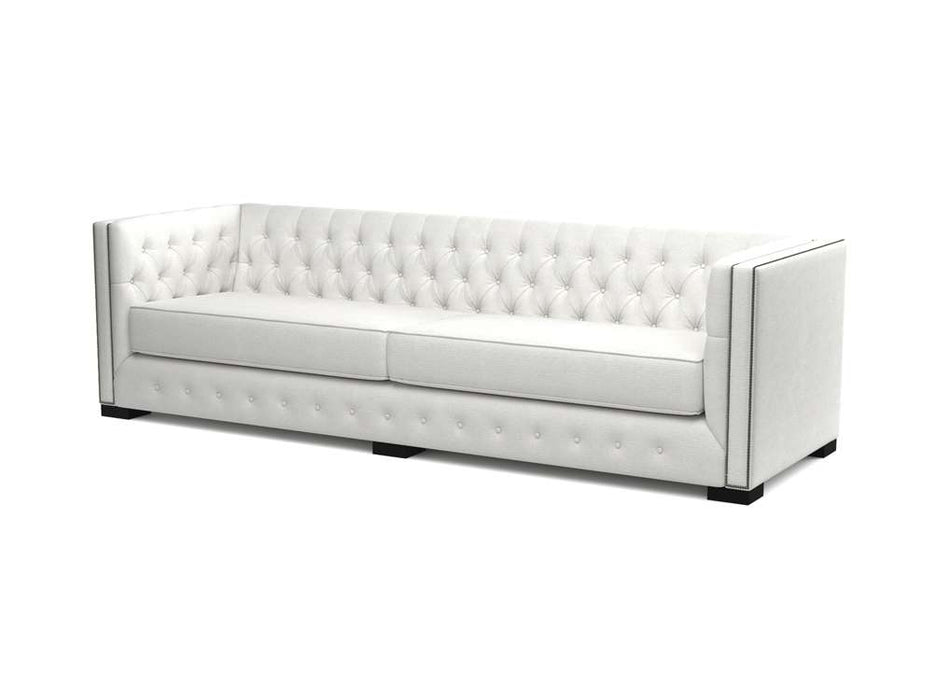 Nativa Interiors - Mirel Tufted Sofa 108" in Off White - SOF-MIREL-108-CL-PF-WHITE