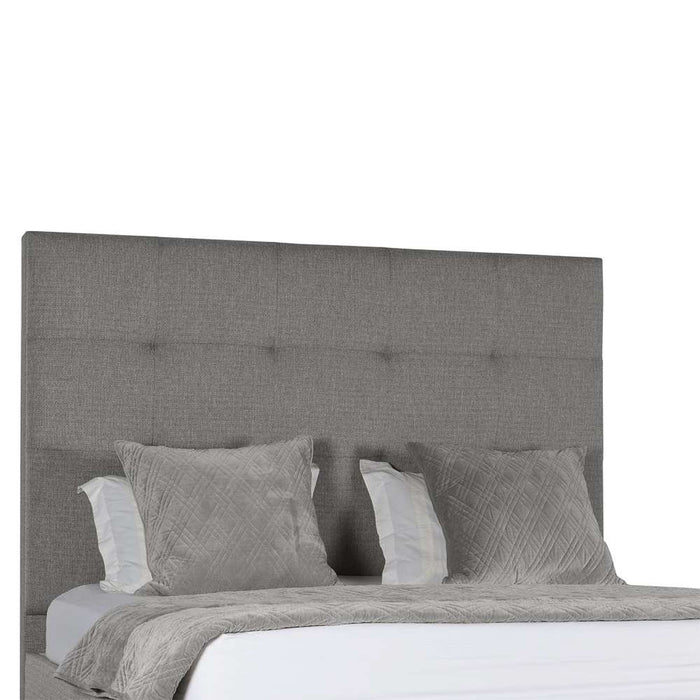 Nativa Interiors - Moyra Button Tufted Upholstered Medium King Off White Bed - BED-MOYRA-BTN-MID-KN-PF-WHITE - GreatFurnitureDeal