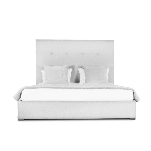 Nativa Interiors - Moyra Button Tufted Upholstered Medium California King Off White Bed - BED-MOYRA-BTN-MID-CA-PF-WHITE - GreatFurnitureDeal