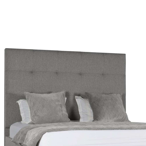 Nativa Interiors - Moyra Button Tufted Upholstered Medium Queen Charcoal Bed - BED-MOYRA-BTN-MID-QN-PF-CHARCOAL - GreatFurnitureDeal