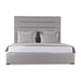 Nativa Interiors - Moyra Horizontal Channel Tufted Upholstered High Queen Grey Bed - BED-MOYRA-HC-HI-QN-PF-GREY - GreatFurnitureDeal