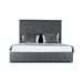 Nativa Interiors - Moyra Plain Upholstered Medium Queen Charcoal Bed - BED-MOYRA-PL-MID-QN-PF-CHARCOAL - GreatFurnitureDeal