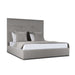 Nativa Interiors - Moyra Simple Tufted Upholstered High Queen Grey Bed - BED-MOYRA-ST-HI-QN-PF-GREY - GreatFurnitureDeal