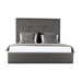 Nativa Interiors - Moyra Simple Tufted Upholstered Medium King Grey Bed - BED-MOYRA-ST-MID-KN-PF-GREY - GreatFurnitureDeal