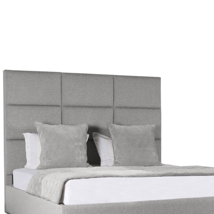 Nativa Interiors - Moyra Square Tufted Upholstered Medium California King Off White Bed - BED-MOYRA-SQ-MID-CA-PF-WHITE - GreatFurnitureDeal