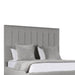 Nativa Interiors - Moyra Vertical Channel Tufted Upholstered Medium King Grey Bed - BED-MOYRA-VC-MID-KN-PF-GREY - GreatFurnitureDeal