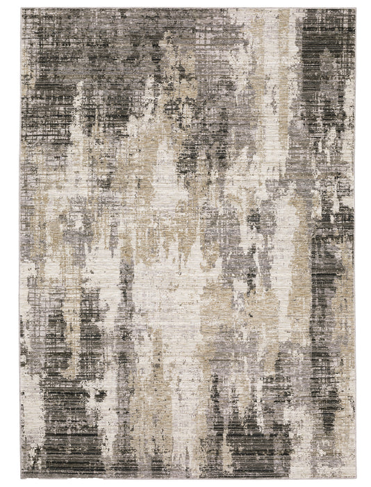 Oriental Weavers - Nebulous Grey/ Beige Area Rug - 4151N