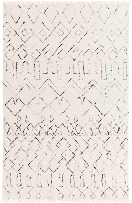 Surya Rugs - Nettie Neutral, Black Area Rug - NET1003 - 2' x 3' - GreatFurnitureDeal