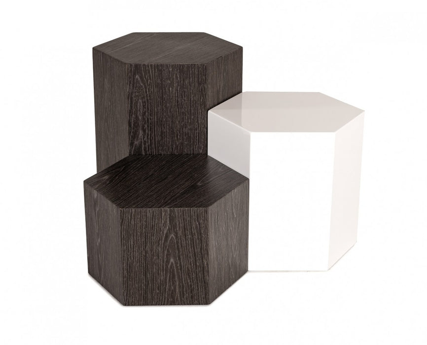VIG Furniture - Modrest Newmont - Modern Small Elm End Table - VGBB-MND-CT23-GRY