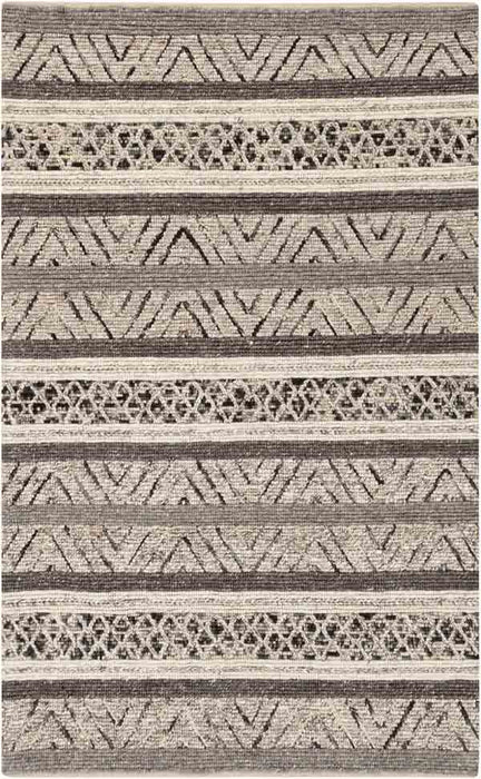 Surya Rugs - Nico Grey, Black Area Rug - NIC7001 - 5' x 7'6" - GreatFurnitureDeal