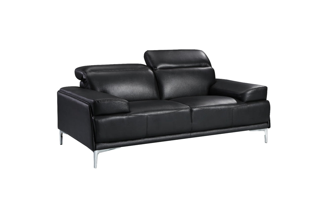 J&M Furniture - Nicolo Love Seat in Black - 18982-L - GreatFurnitureDeal