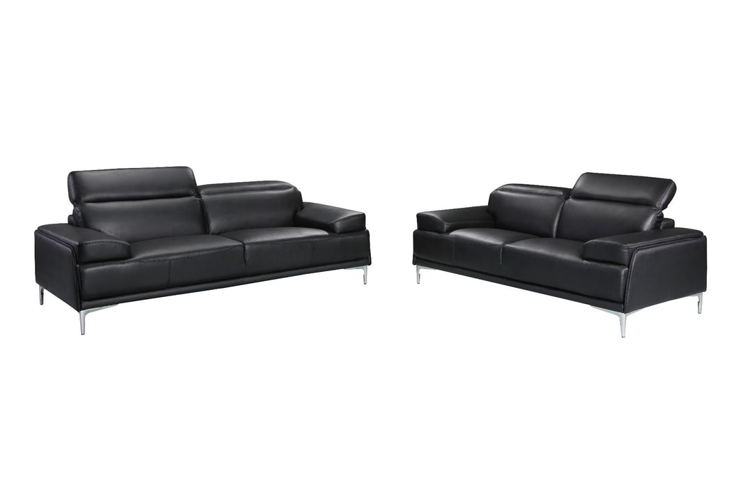 J&M Furniture - Nicolo Love Seat in Black - 18982-L - GreatFurnitureDeal