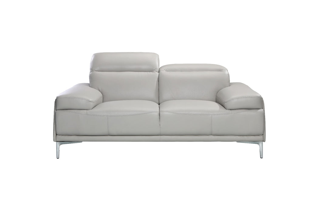 J&M Furniture - Nicolo 2 Piece Sofa Set in Light Grey - 18983-2SET - GreatFurnitureDeal