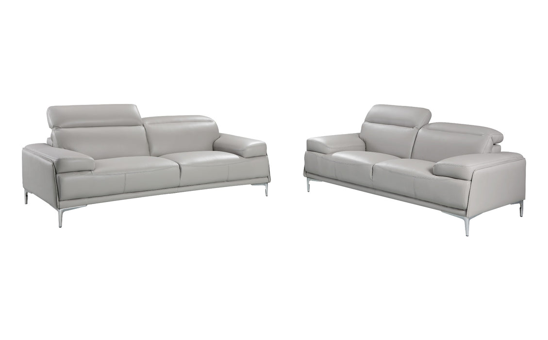 J&M Furniture - Nicolo Love Seat in Light Grey - 18983-L - GreatFurnitureDeal