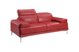 J&M Furniture - Nicolo Love Seat in Red - 18981-L - GreatFurnitureDeal