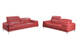 J&M Furniture - Nicolo Love Seat in Red - 18981-L - GreatFurnitureDeal